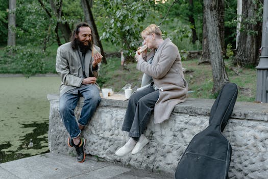community gathering at a local park